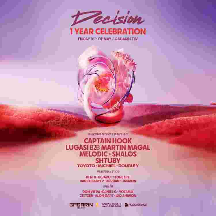 Event image DECISION GAGARIN TLV • 1 YEAR CELEBRATIONS • 16.05