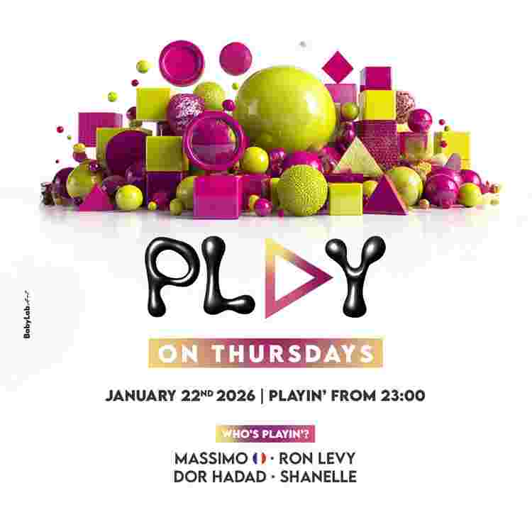 Event image PLAY TLV // MAINSTREAM NIGHT // 22.1