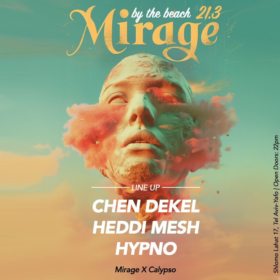 Event image - Welcome to Mirage - by the beach Purim   Edition 2024 | mainstream | after techno