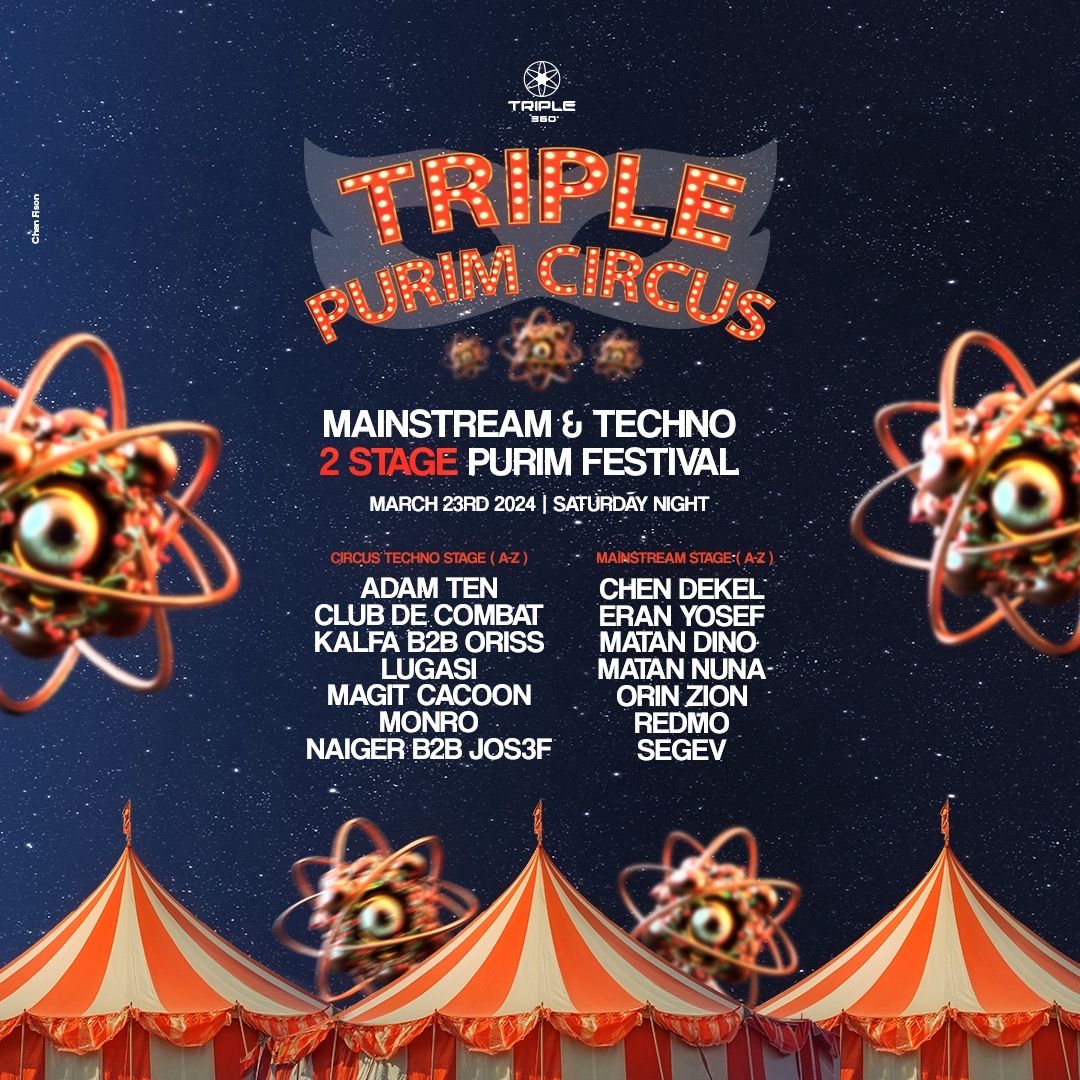 Event image - TRIPLE 360 • PURIM FESTIVAL • CIRCUS