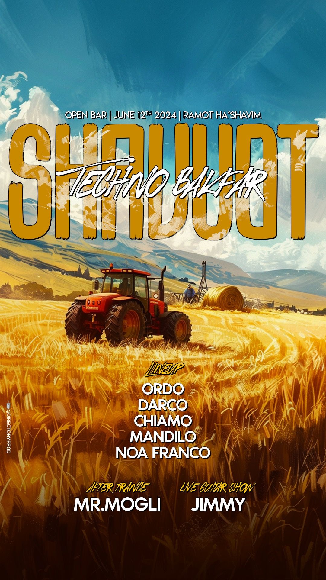 Event image - TECHNO BAKFAR-Shavuot🚜