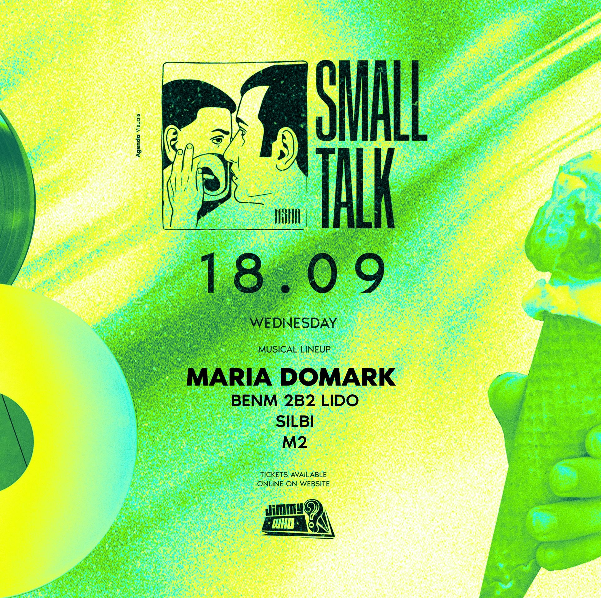 Event image - Wednesday Jimmy Who • SmallTalk 🦋 1111