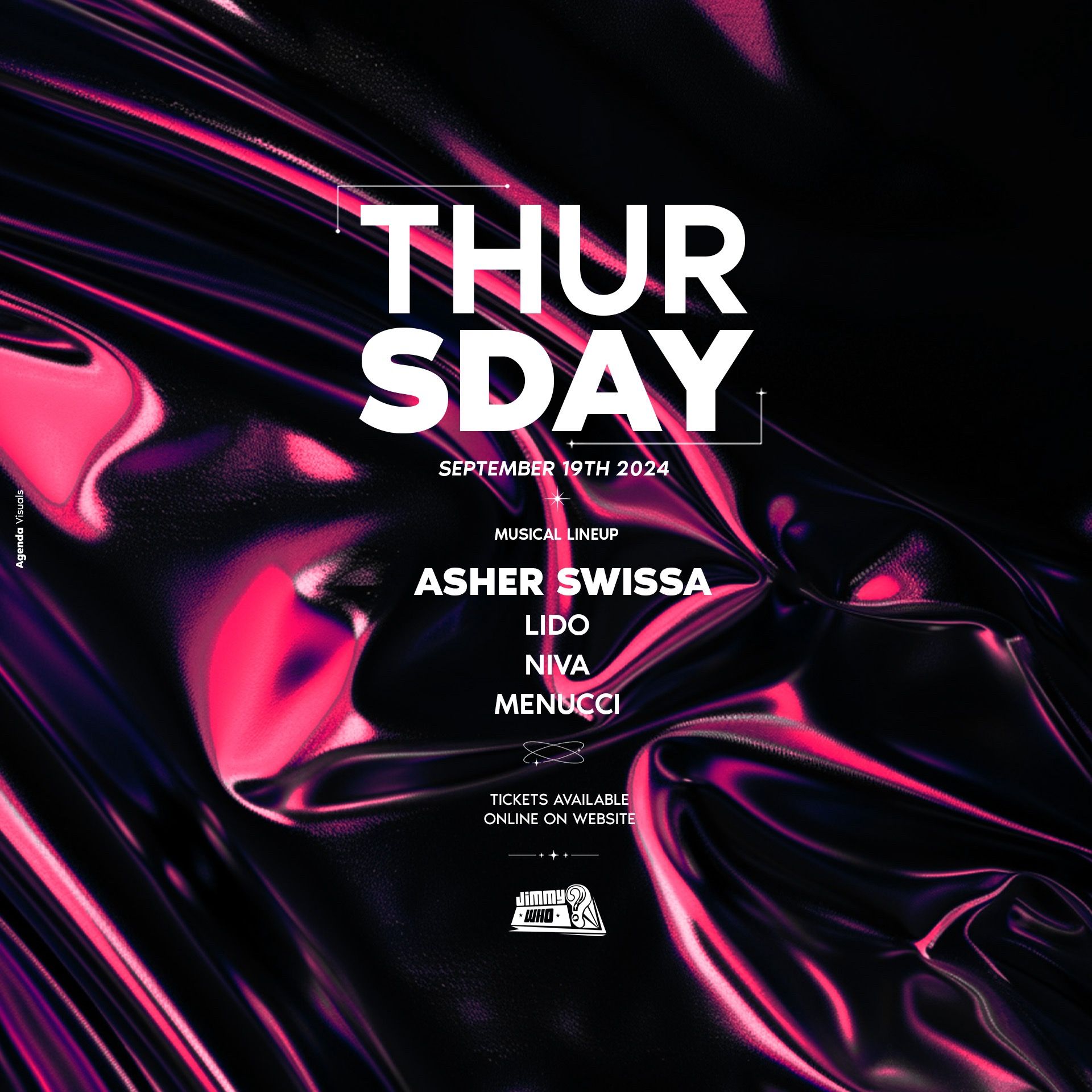 Event image - Thursday Jimmy Who // 19.9 