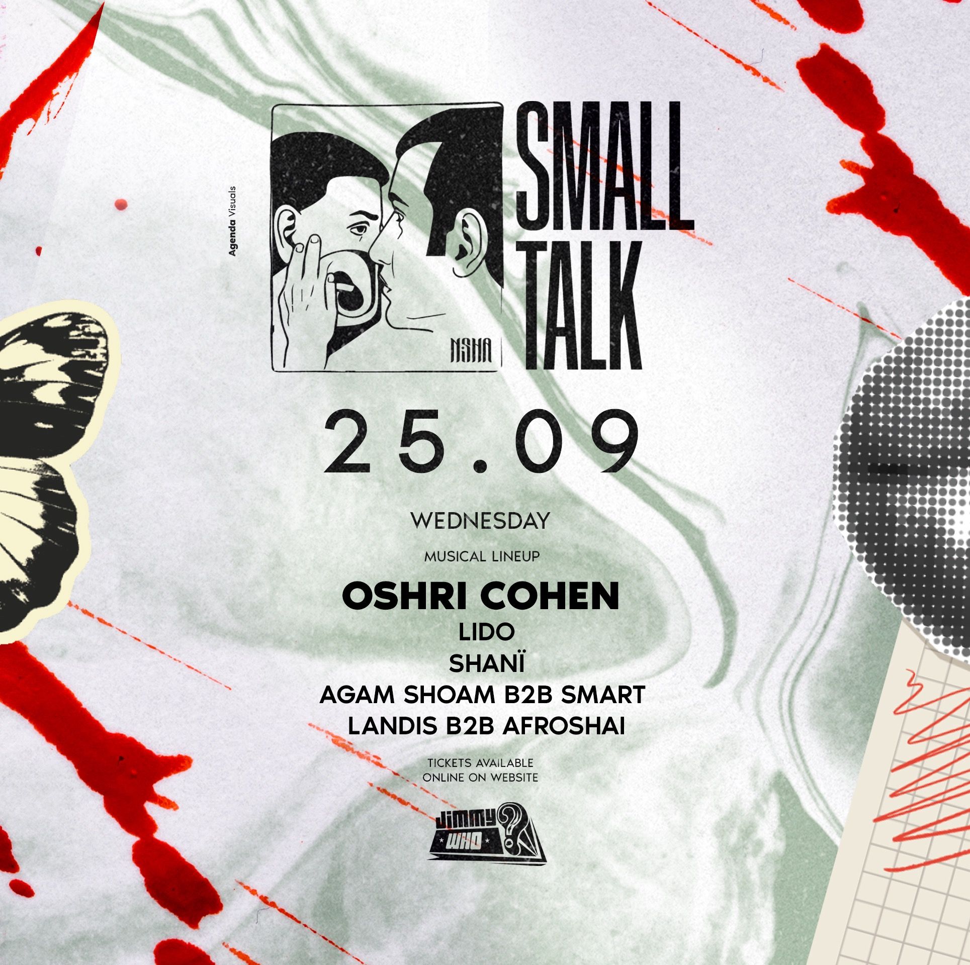 Event image - Wednesday Jimmy Who ⚜️ SmallTalk // 25.9