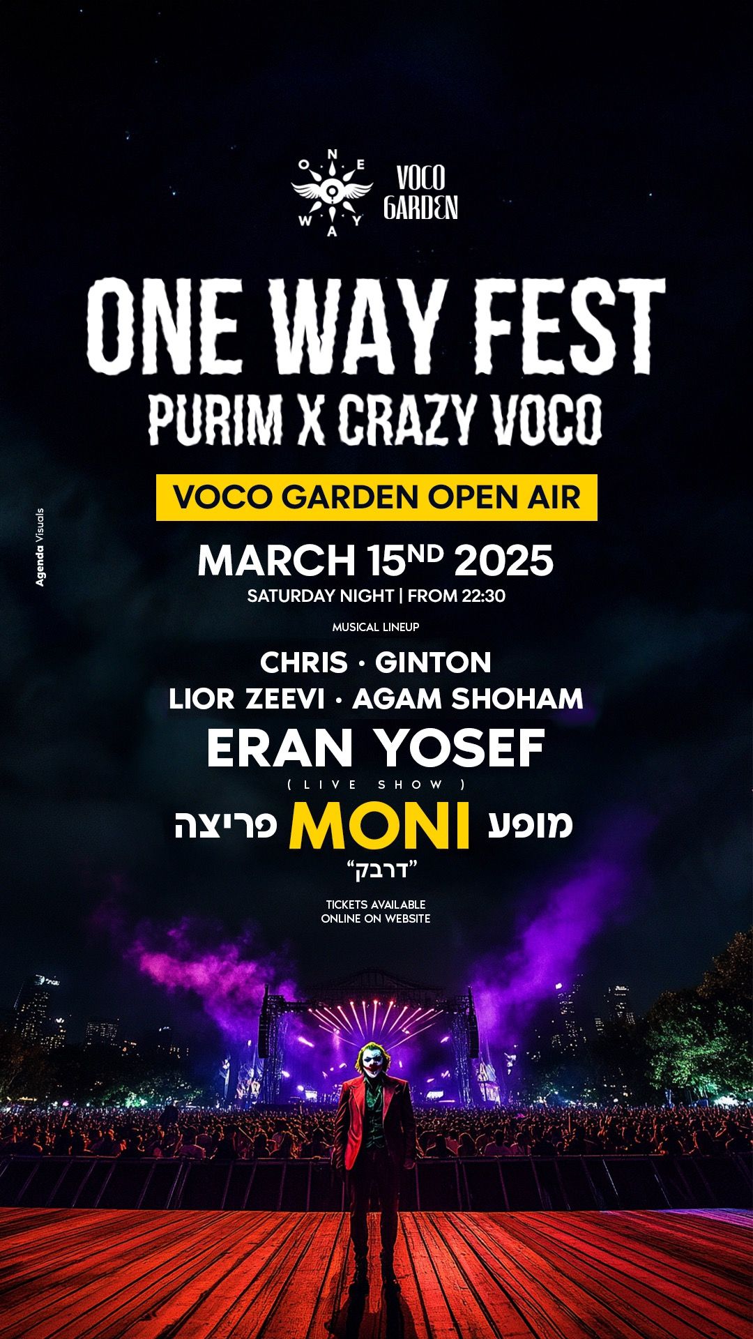 Event image - One way- Purim X Crazy Voco