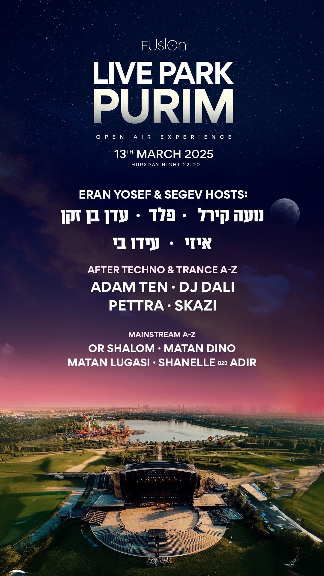 Event image - LIVE PARK PURIM - 13.03