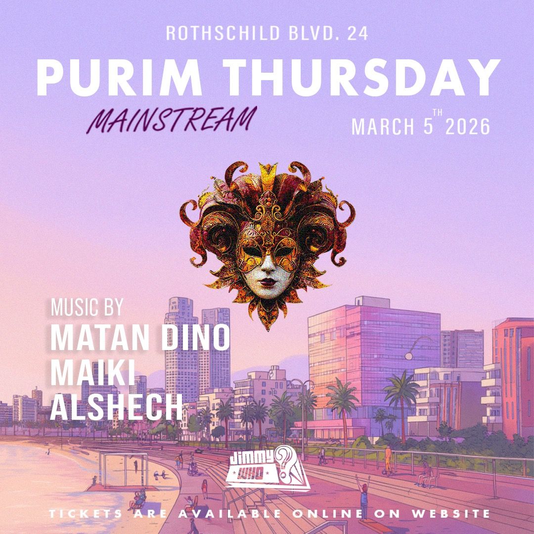 Event image - PURIM MAINsTREAM • JIMMYwHO 