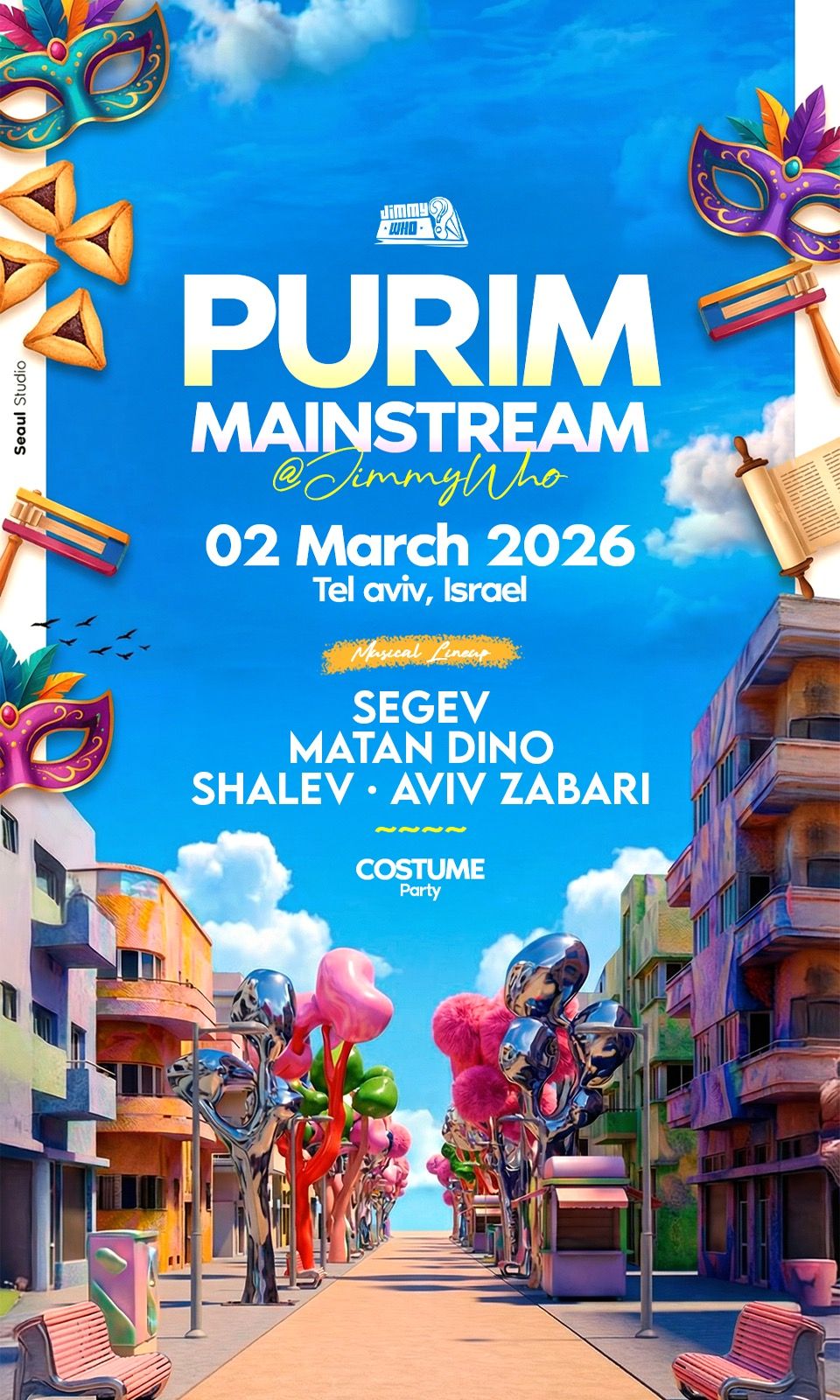 Event image - PURIM MAINsTREAM • JIMMYwHO 🤡