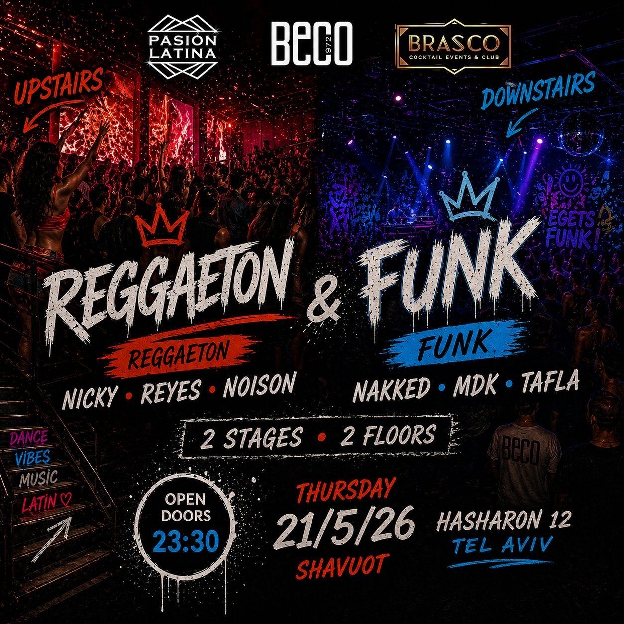 Event image - 🔥Shavuot White Night - Beco972 & Pasion Latina🔥