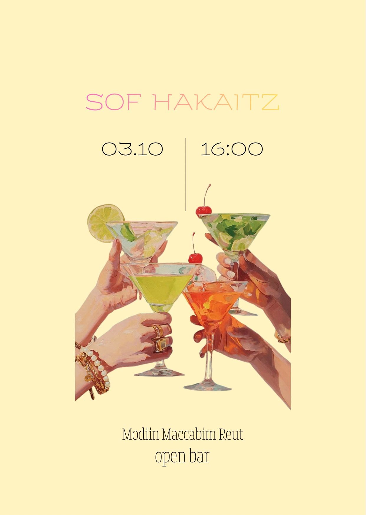 Event image - Sof hakaitz
