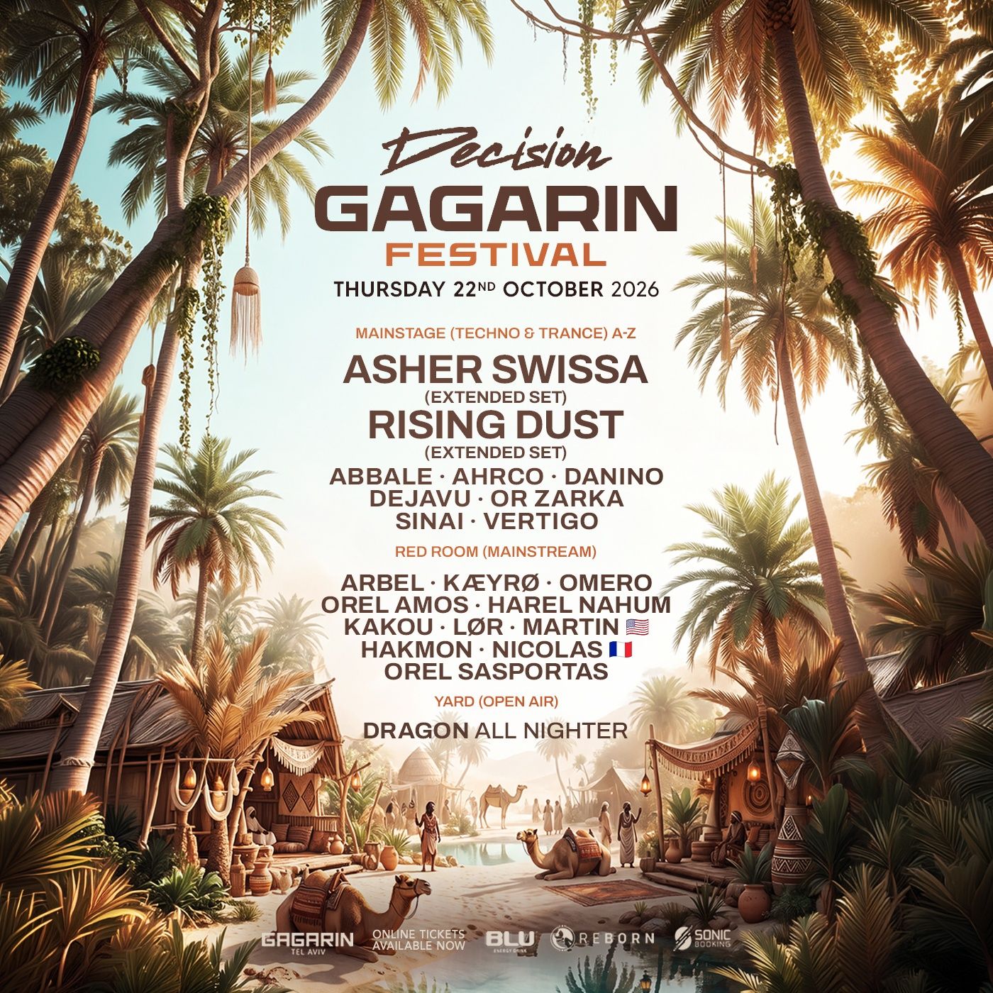 Event image - DECISION GAGARIN TEL AVIV • 3 STAGES • 22.10