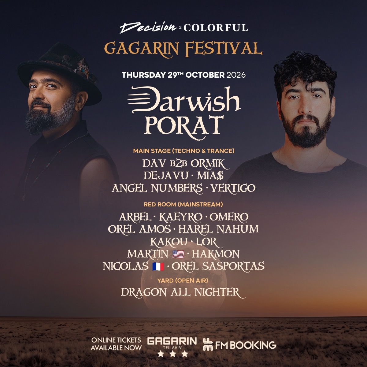 Event image - DECISION GAGARIN TLV 29.10 • 3 STAGES • DARWISH & PORAT