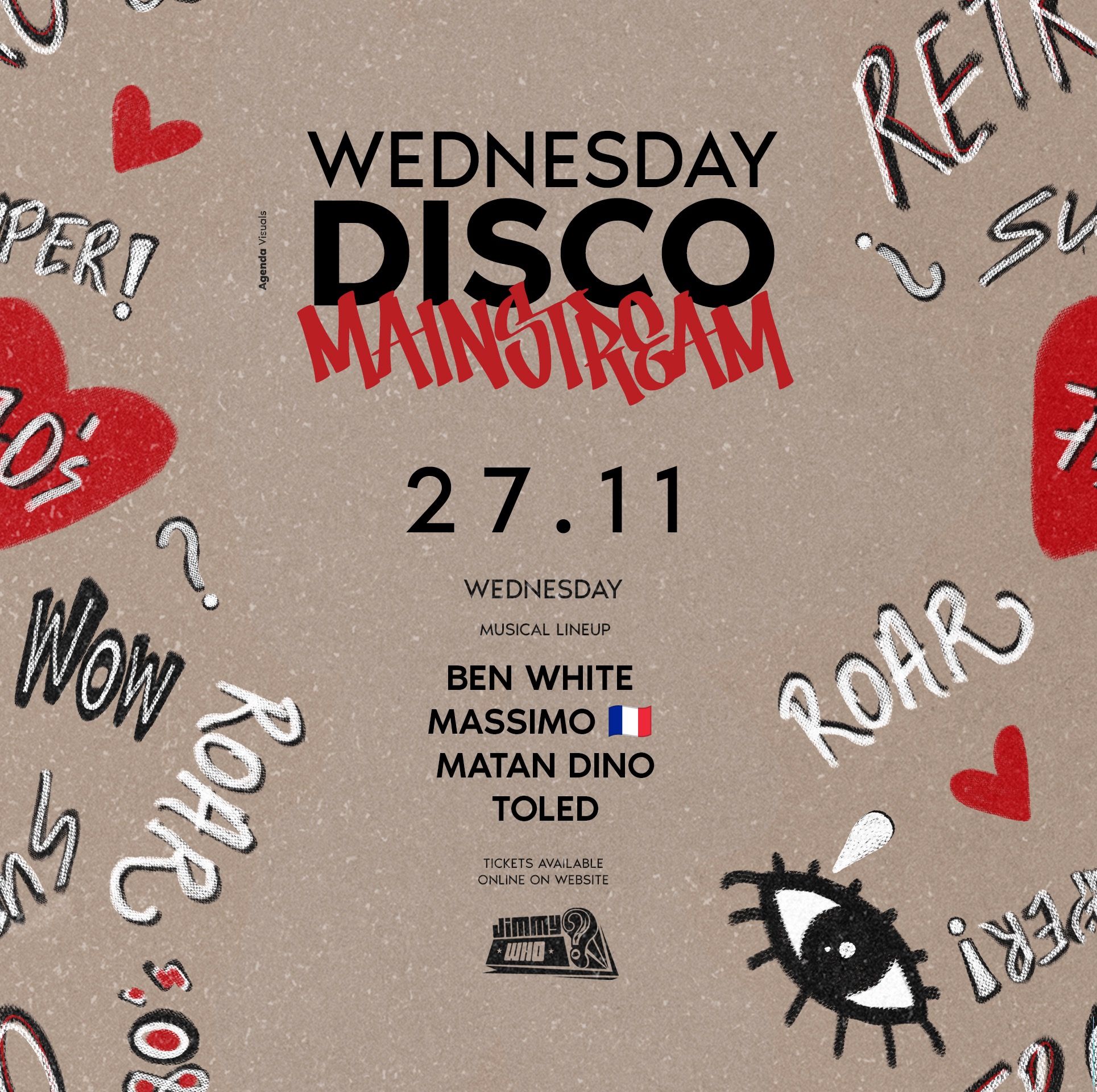 Event image - Wednesday Jimmy X Disco Mainstream