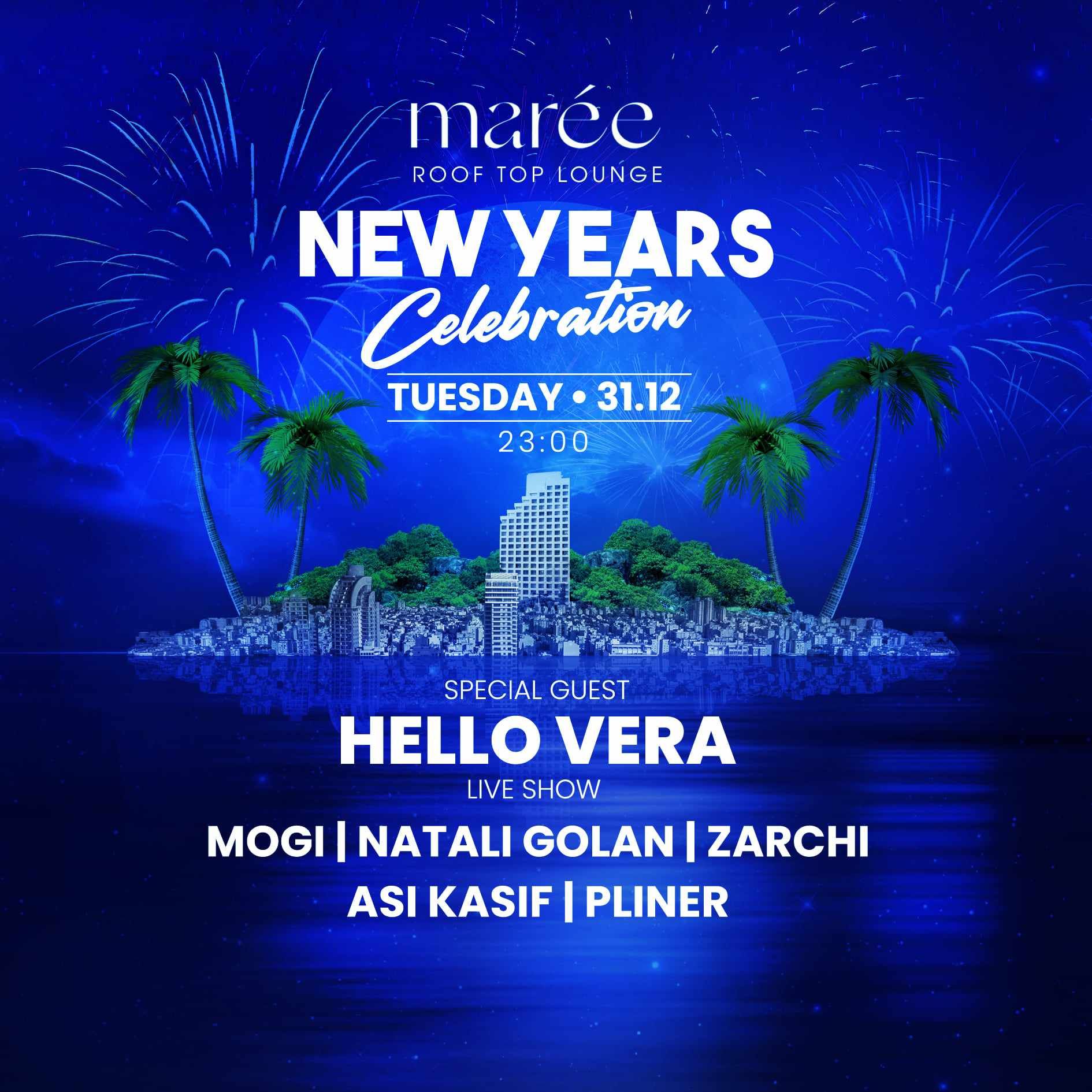 Event image - סילבסטר במארי 31/12 יום שלישי Silvester at Maree