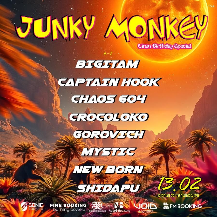 Event image - Junky Monkey - Liran Birthday