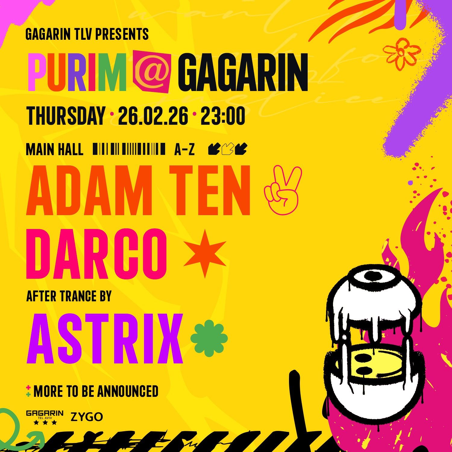Event image - PURIM at Gagarin