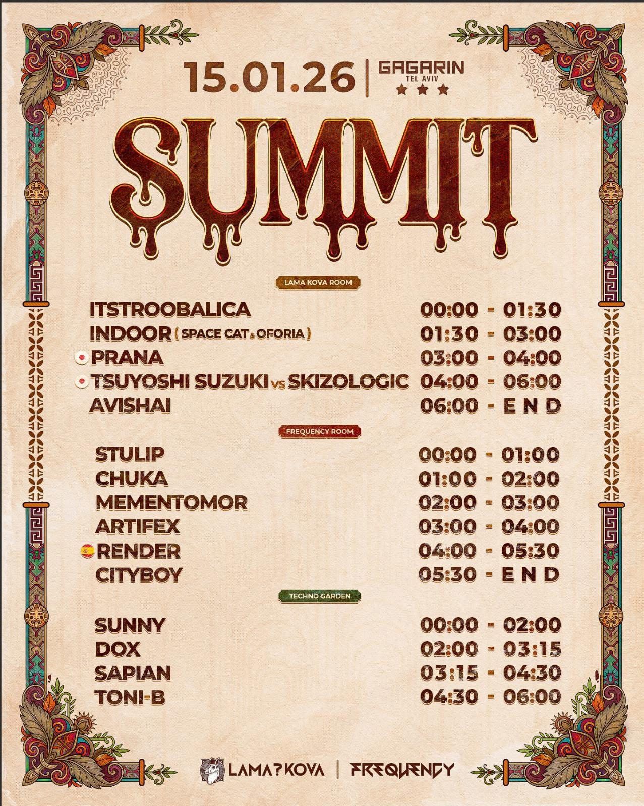 Event image - SUMMIT - 15/01 - Thursday - Gagarin tlv