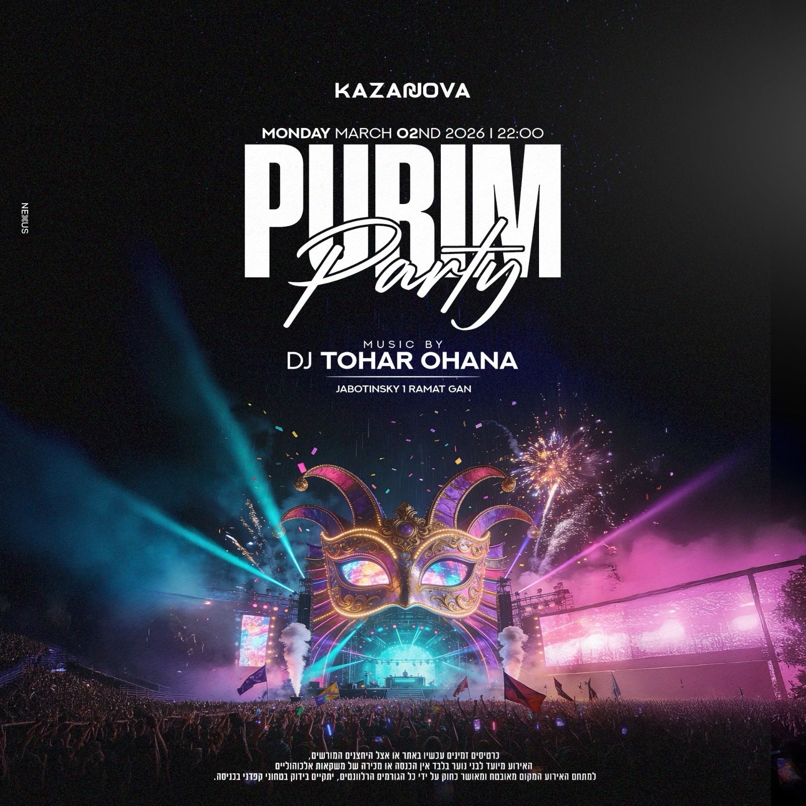 Event image - KAZANOVA- Purim Event Party