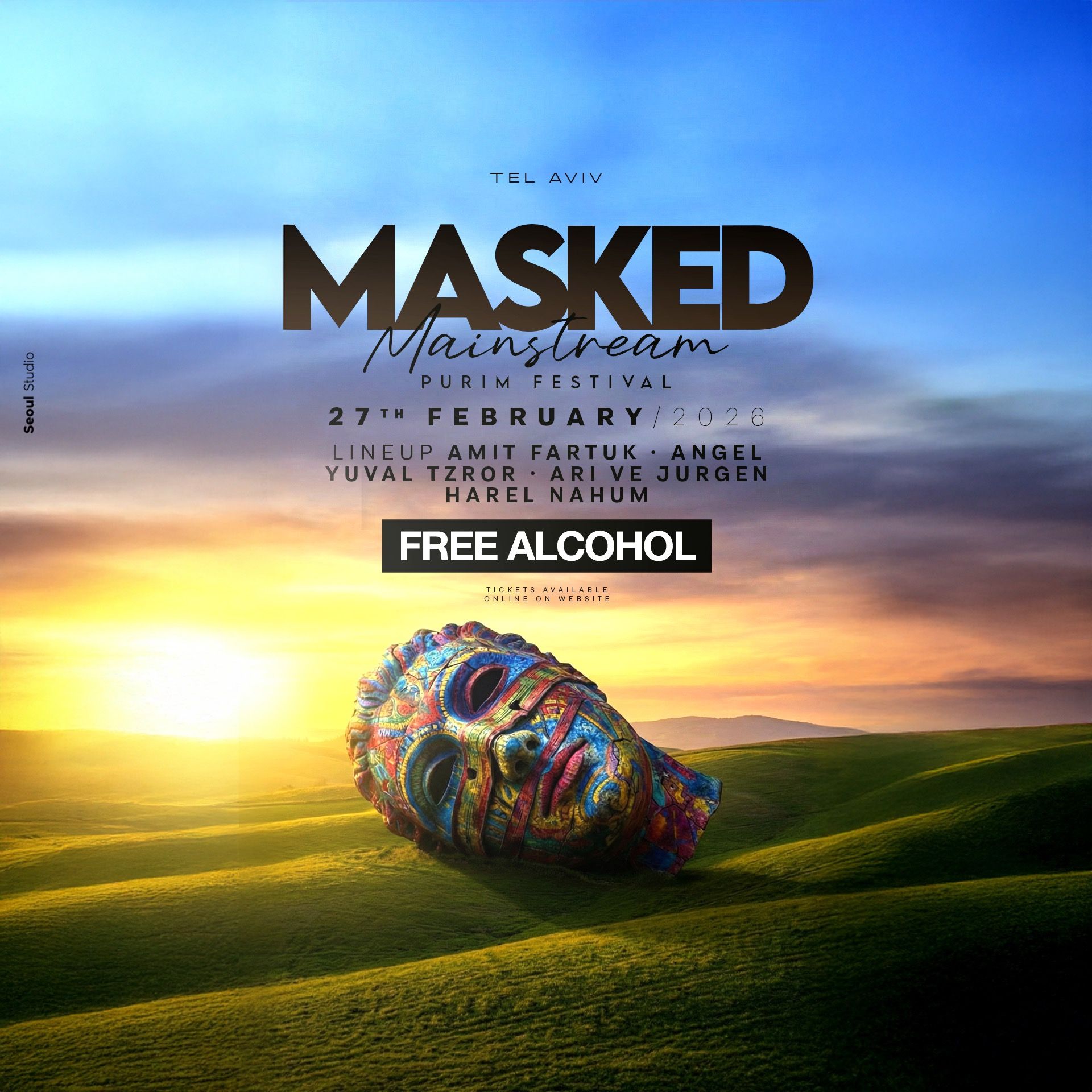 Event image - MASKED - אלכוהול חופשי 🤡