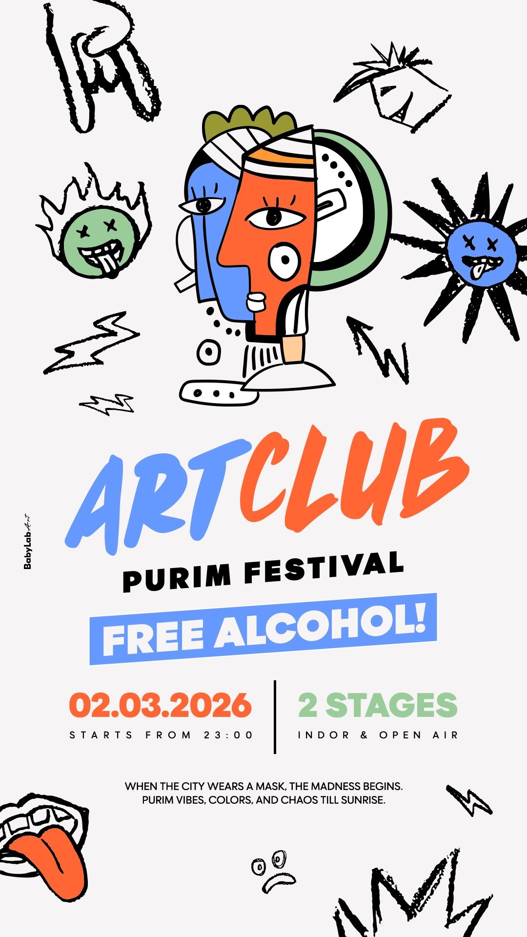 Event image - ART CLUB • FREE ALCOHOL ☀️