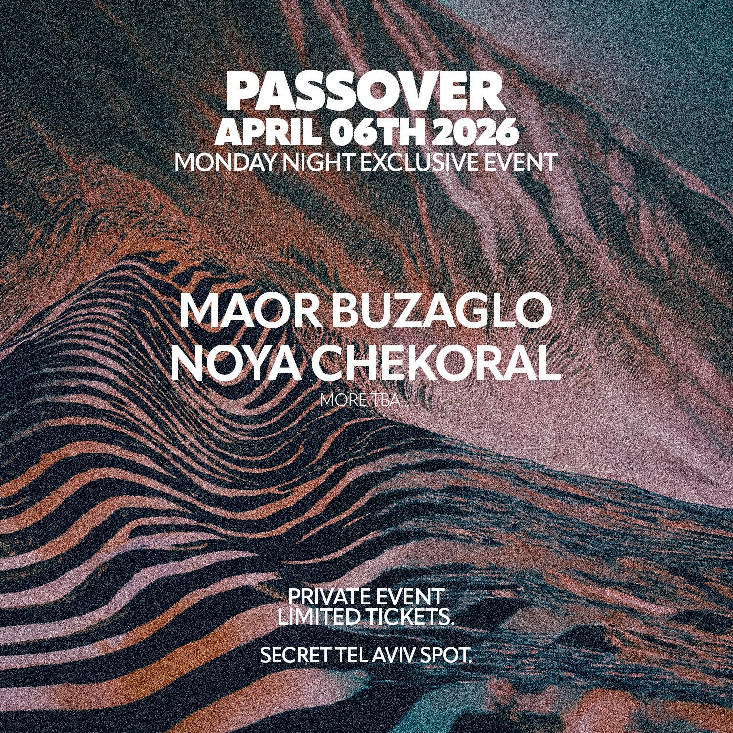 Event image - SECRET PARTY | PASSOVER | 06.04