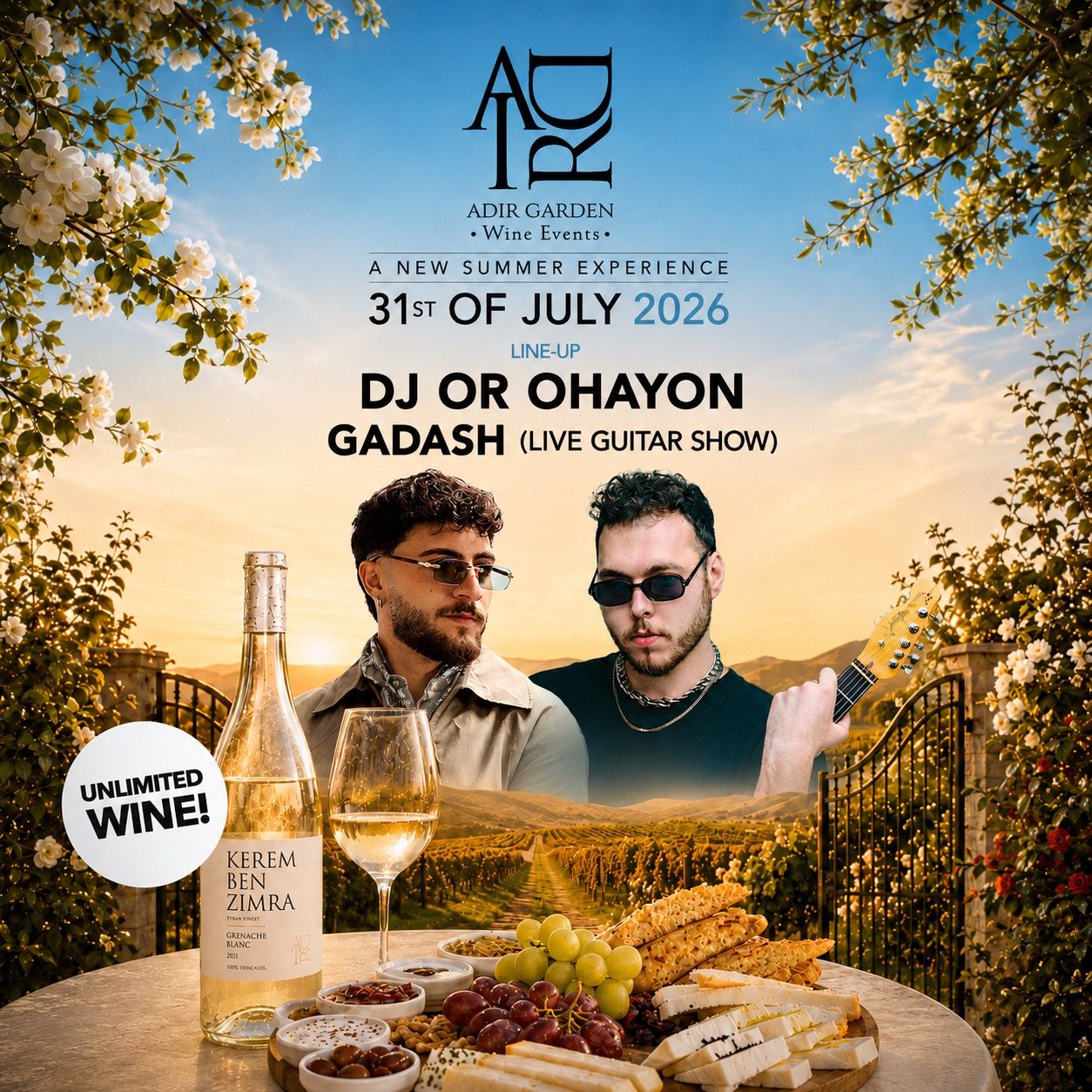 Event image - Adir Garden Wine Events