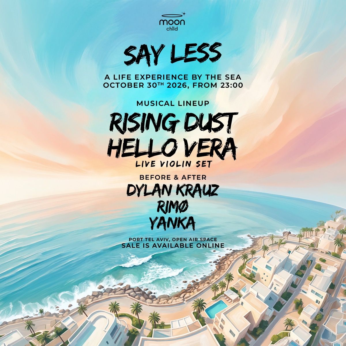 Event image - RISING DUST x HELLO VERA • FRIDAY OPEN AIR