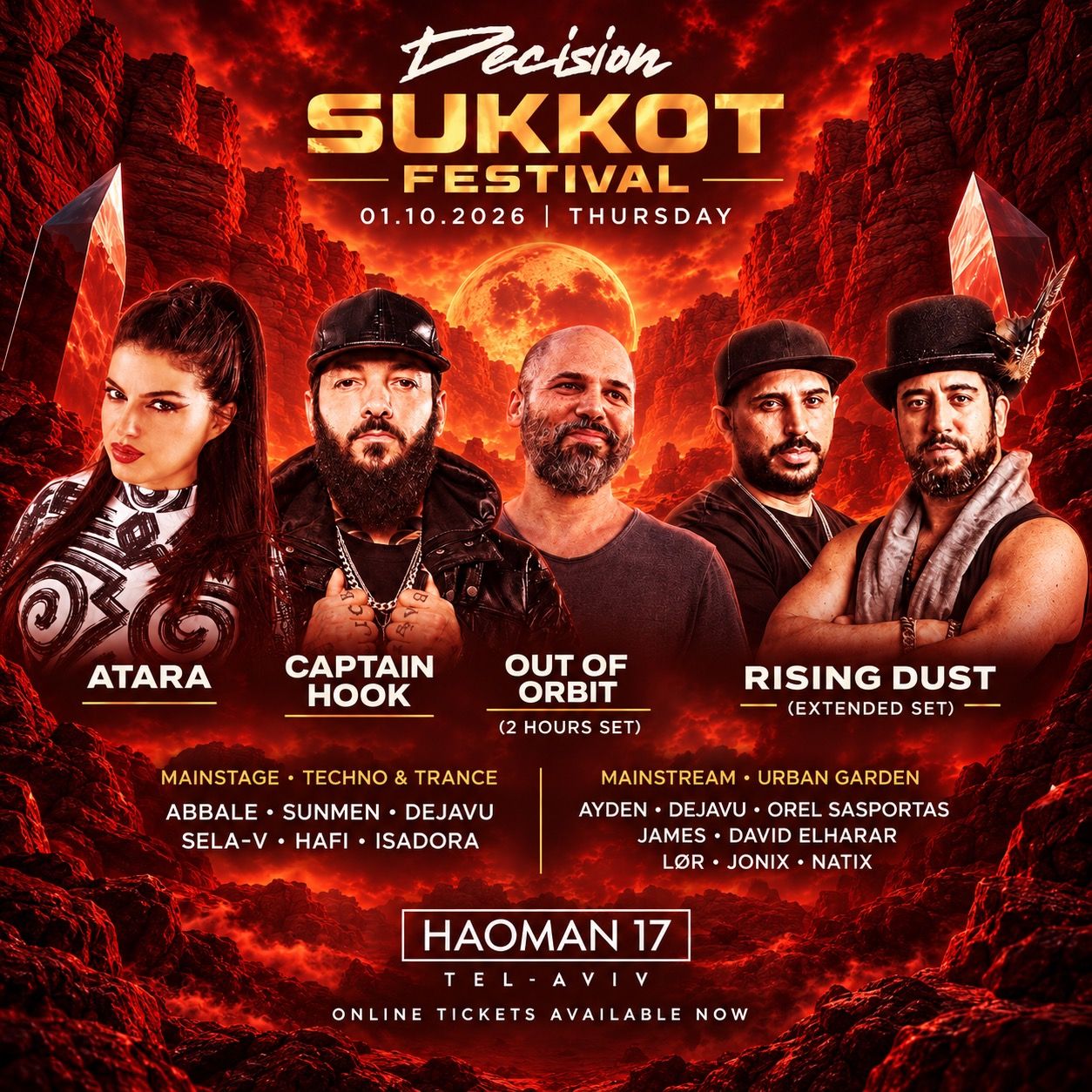 Event image - DECISION SUKKOT FESTIVAL • HAOMAN 17 • 01.10
