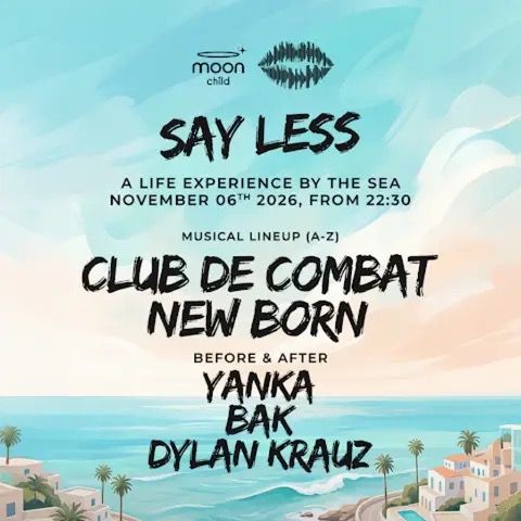 Event image - NEW BORN x CLUB DE COMBAT • FRIDAY MOON OPEN AIR