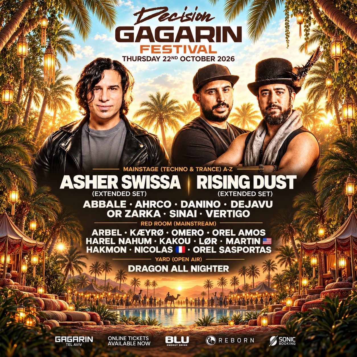 Event image - DECISION GAGARIN TEL AVIV • 3 STAGES • 22.10